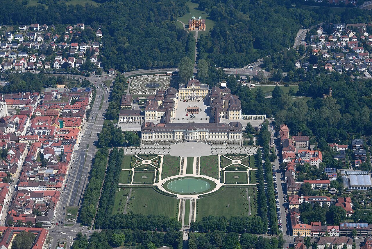 Residenzschloss Ludwigsburg aus der Luft
